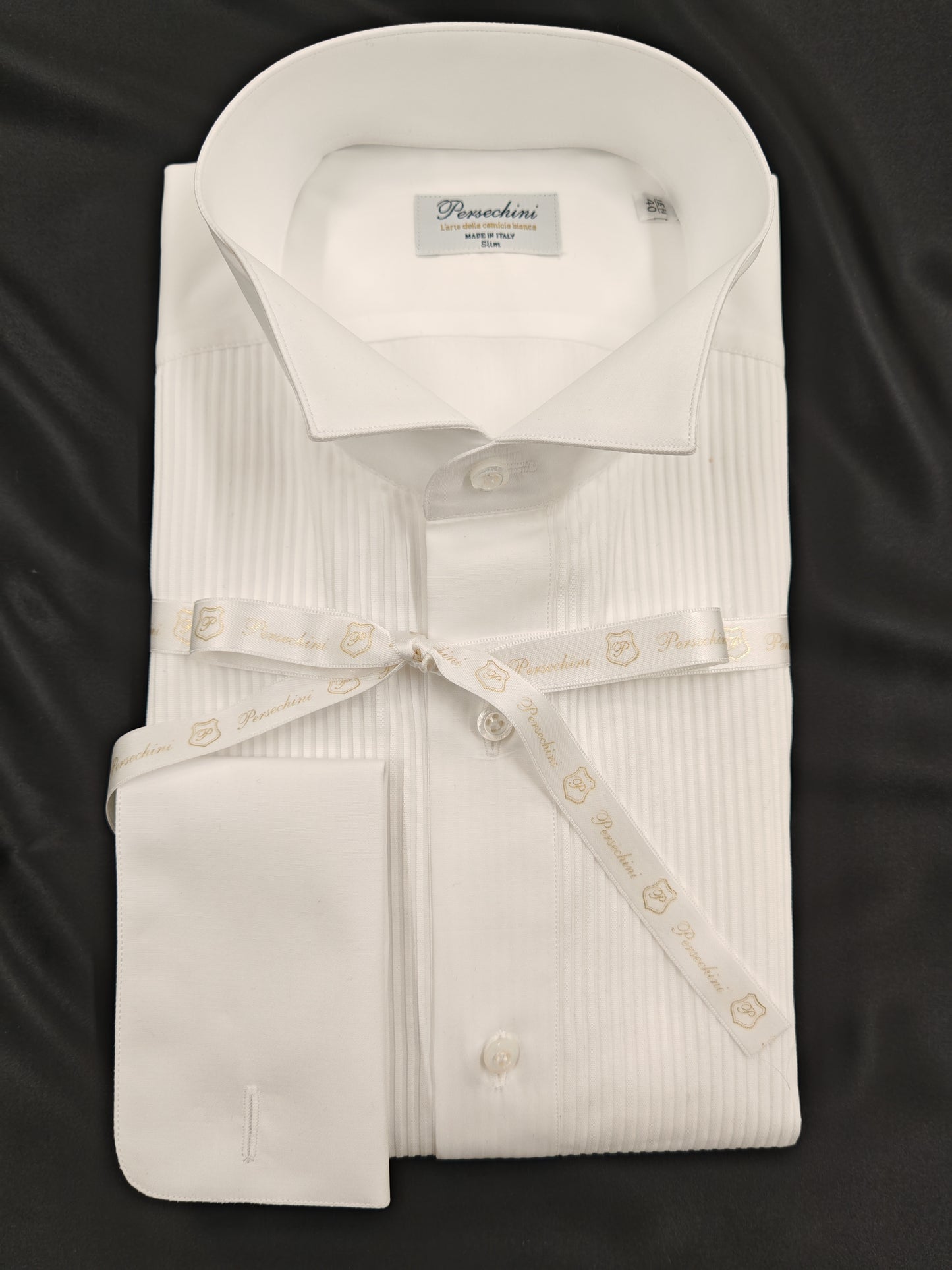 Camicia Bianca da Cerimonia con Davantino in Plissé