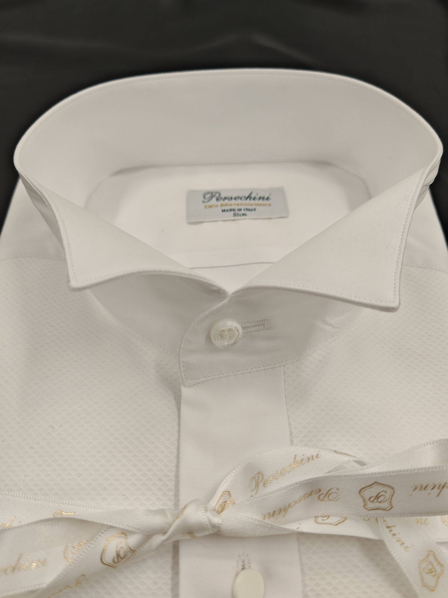 Camicia Bianca da Cerimonia con Davantino in Piquet