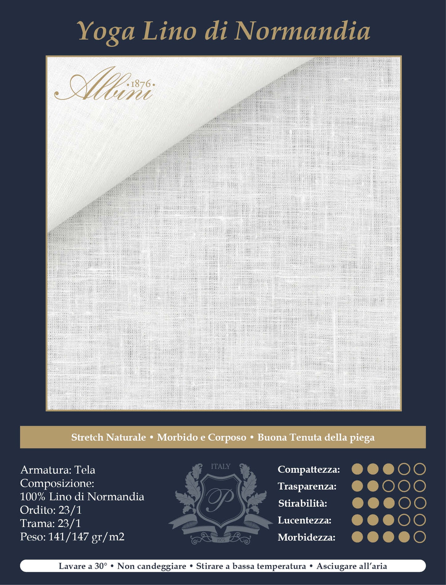 Camicia Bianca Yoga Sahara Lino | Albini