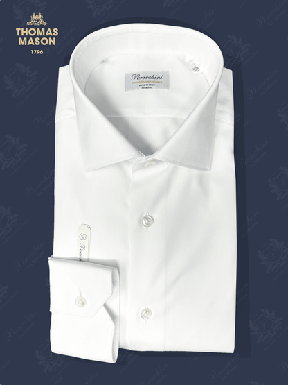 Camicia Bianca Buckingham Popeline 140/2 | Thomas Mason - Persechini