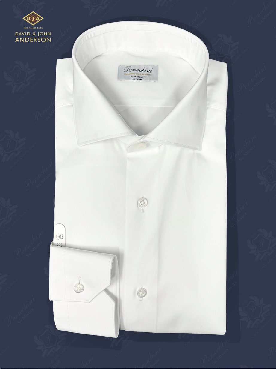 Camicia Bianca Popeline 120/2 | David & John Anderson | Sea Island-persechini
