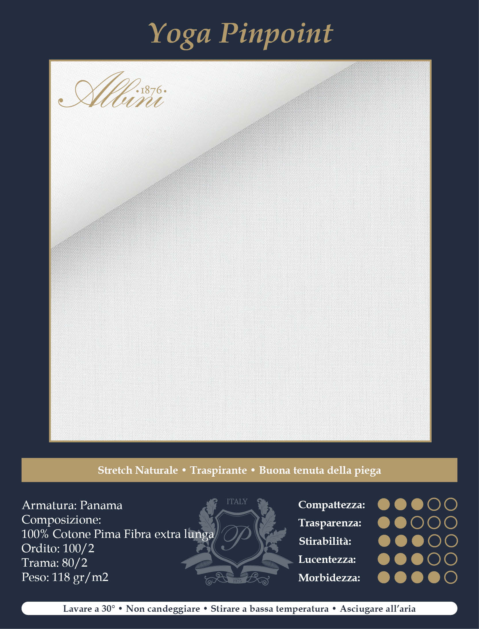 Camicia-Bianca-Yoga-PinPoint-100_2-Albini-SCHEDA-TECNICA-persechini
