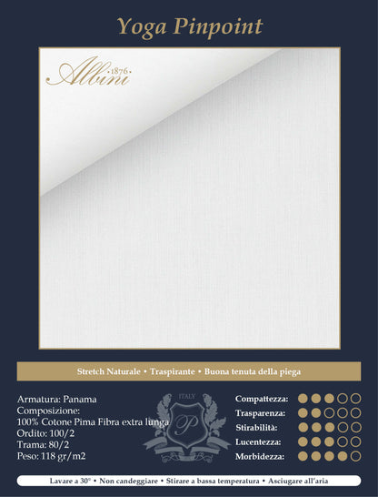 Camicia-Bianca-Yoga-PinPoint-100_2-Albini-SCHEDA-TECNICA-persechini