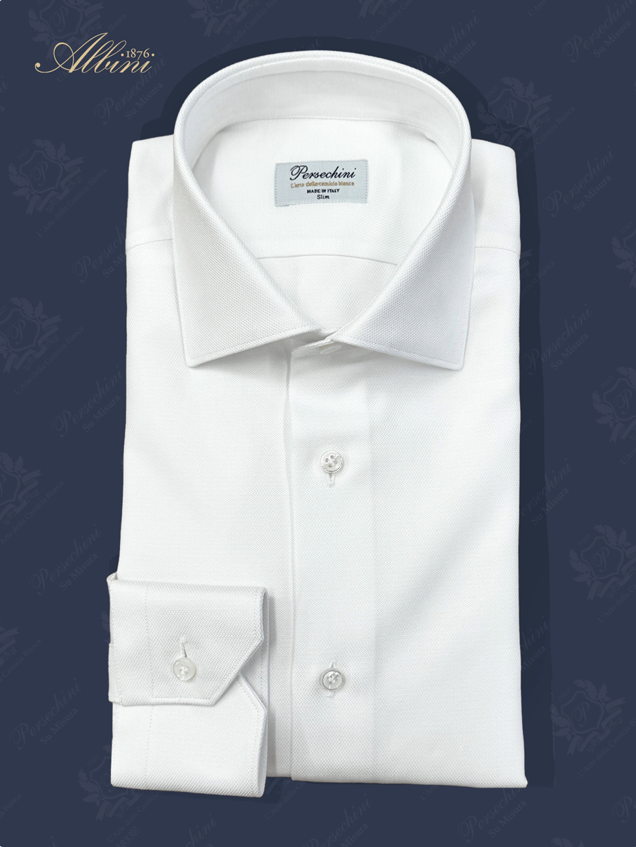 Camicia Bianca Oxford 170 gr. Triplo Ritorto | Tessuto Albini